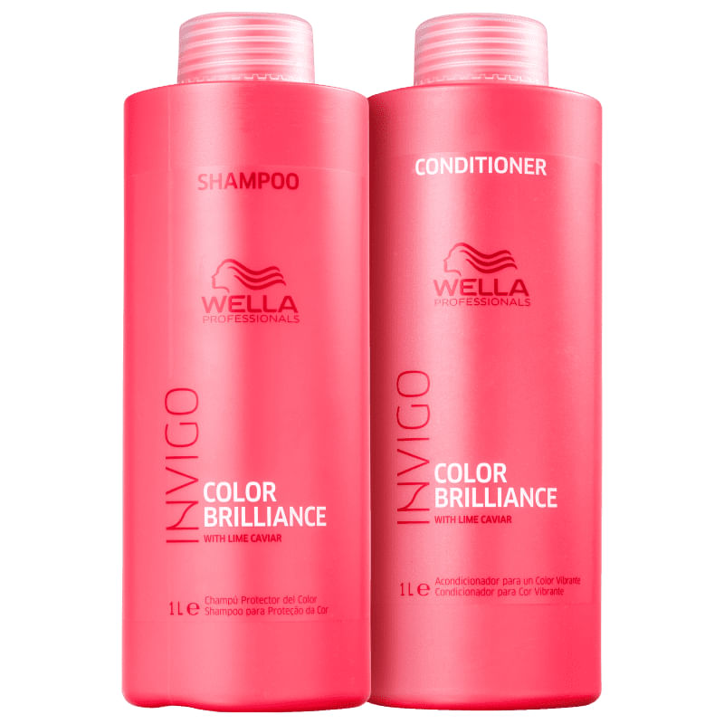 Kit Brilliance Shampoo, Cond E Oil Reflections Light - Wella