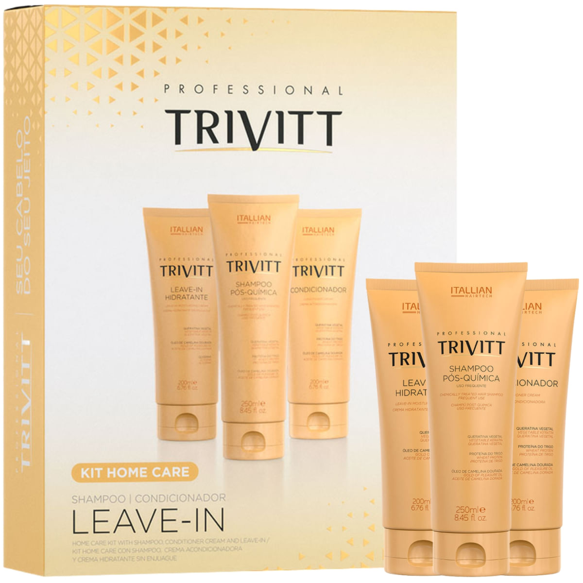 Trivitt: Kit Homecare Com Leave-In