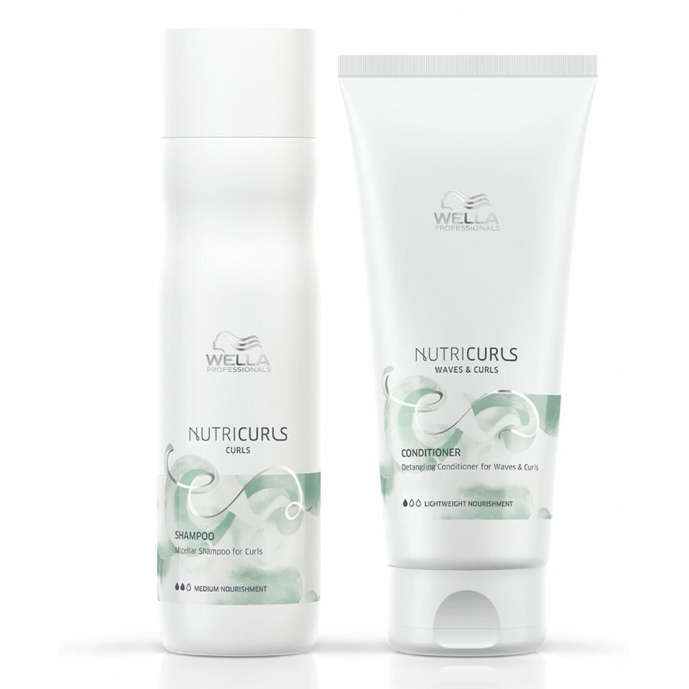 Kit Shampoo 250Ml E Condicionador 200Ml Wella Professinals Nutricurls
