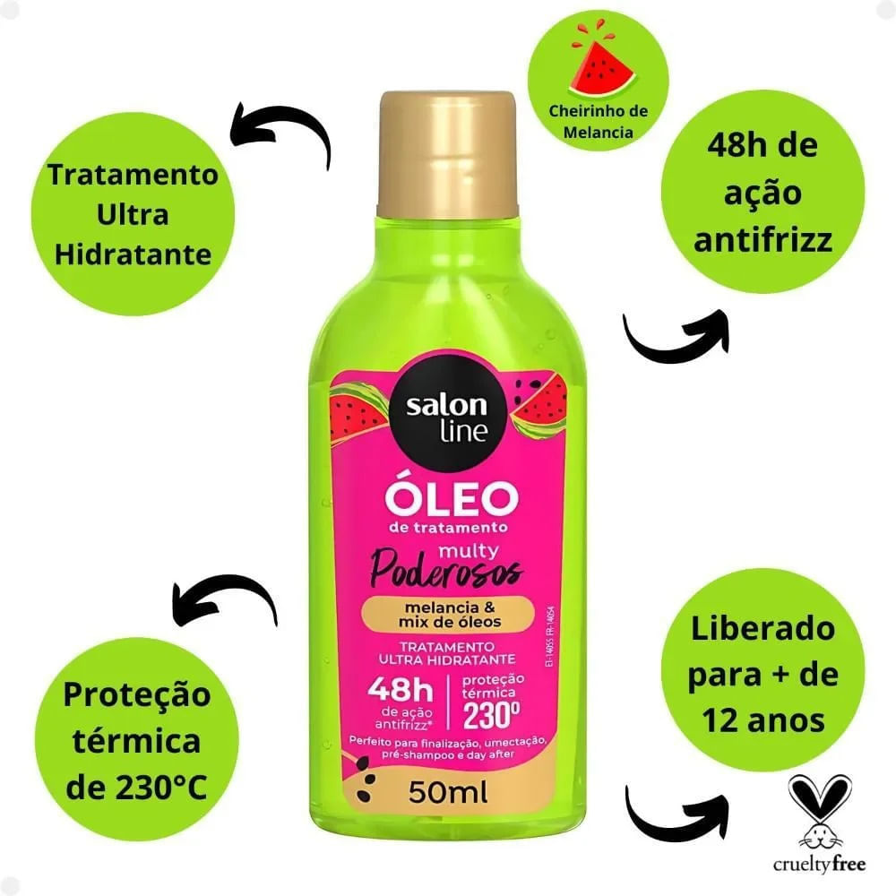 Óleo de Tratamento Salon Line Multy Poderosos Melancia 50ml