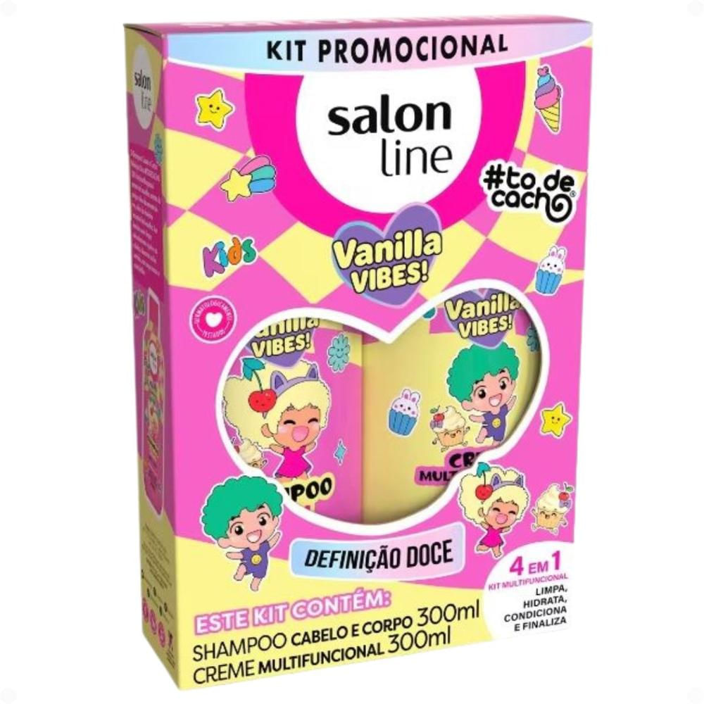 Kit Salon Line Kids Vanilla Vibes! #ToDeCacho: Shampoo Cabelo e