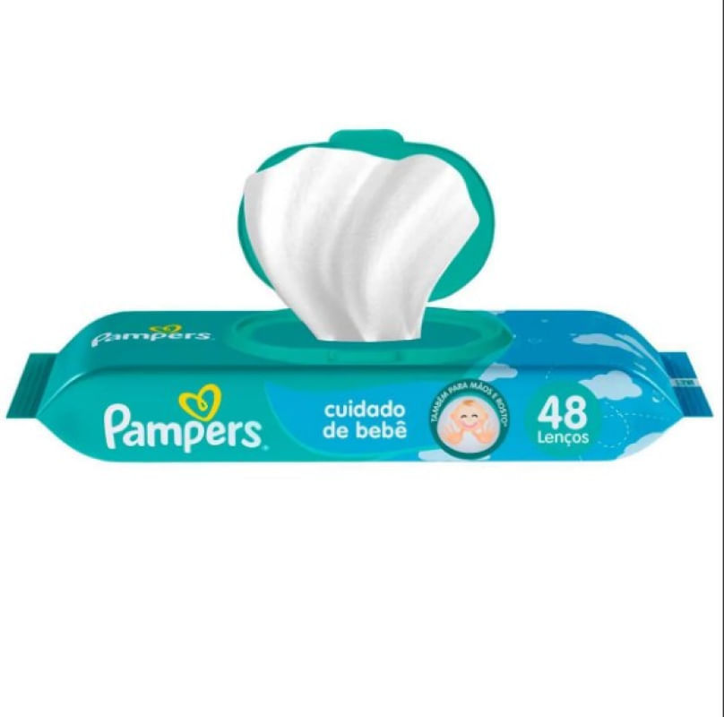 LENÇOS UMEDECIDOS PAMPERS CHEIRINHO DE BEBÊ 48 UNIDADES
