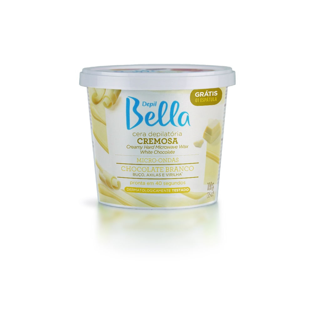 Cera Depilatória Depil Bella Chocolate Branco 100g
