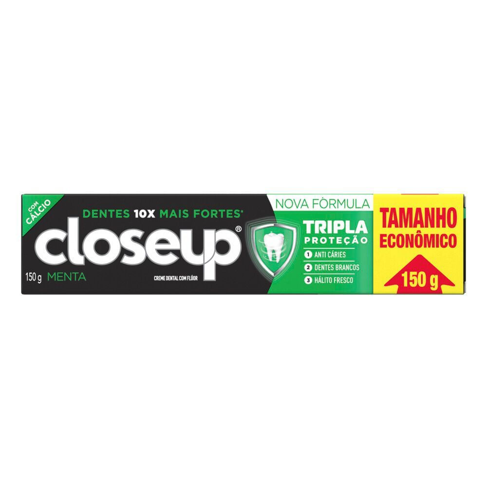Creme Dental Close Up Tripla Proteção Menta 150 g