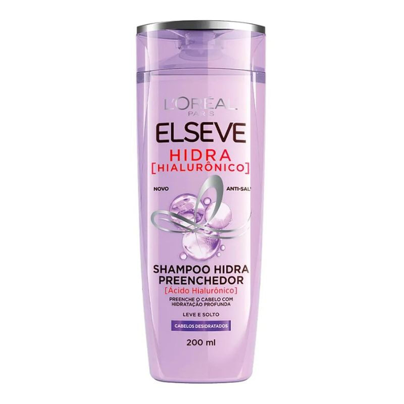 Shampoo Elseve Hidra Preenchedor Hialurônico Com 200Ml
