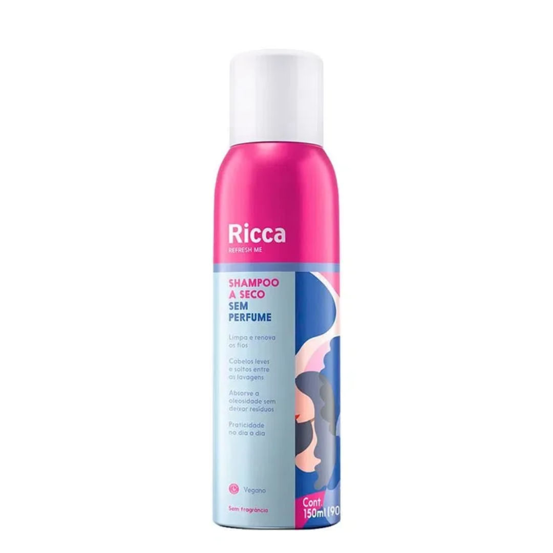 Shampoo A Seco Sem Perfume Ricca 150ml