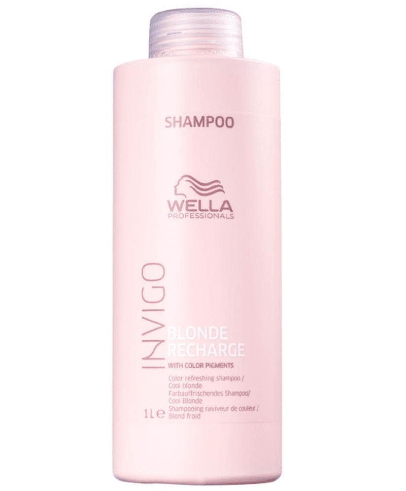Wella Invigo Blonde Recharge - Shampoo Desamarelador 1000Ml