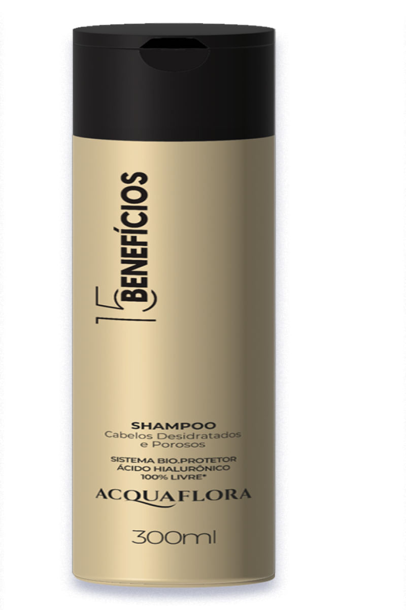 Shampoo 15 Benefícios 300ml - ACQUAFLORA