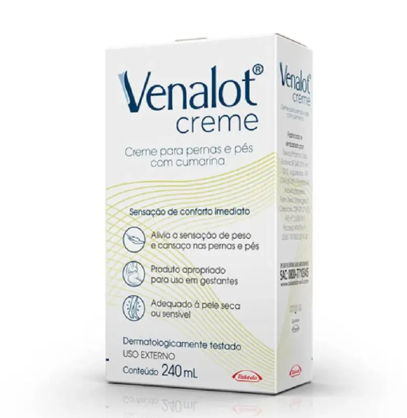 VENALOT CREME PARA PERNAS E PÉS 240ML