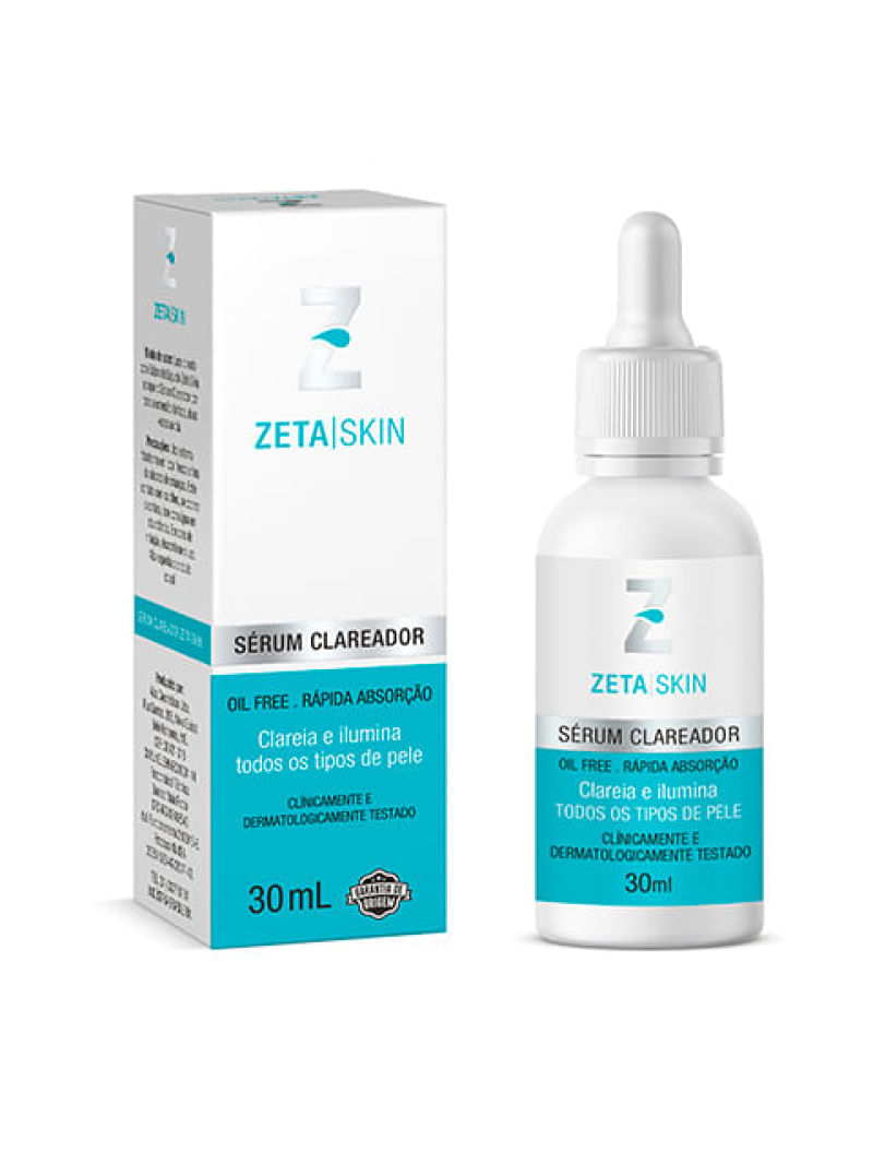 Serum Facial Oil Free Zeta Skin Clareador 30ml - Época Cosméticos