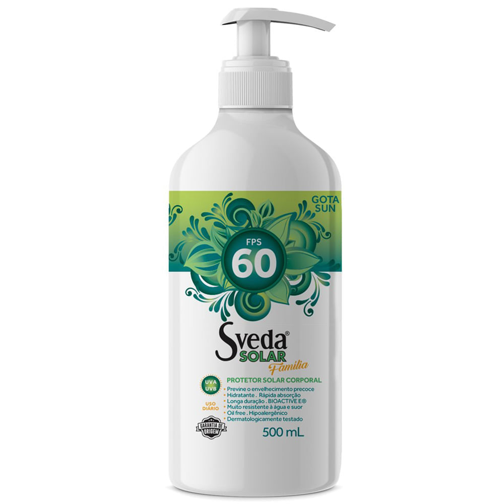 Protetor Solar Sveda FPS60 500ml