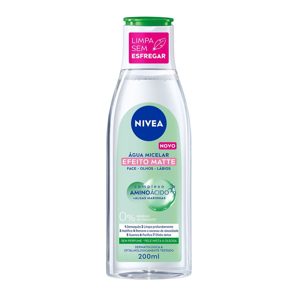 Água Micelar Nivea 7em1 Solução Limpeza Efeito Matte 200ml