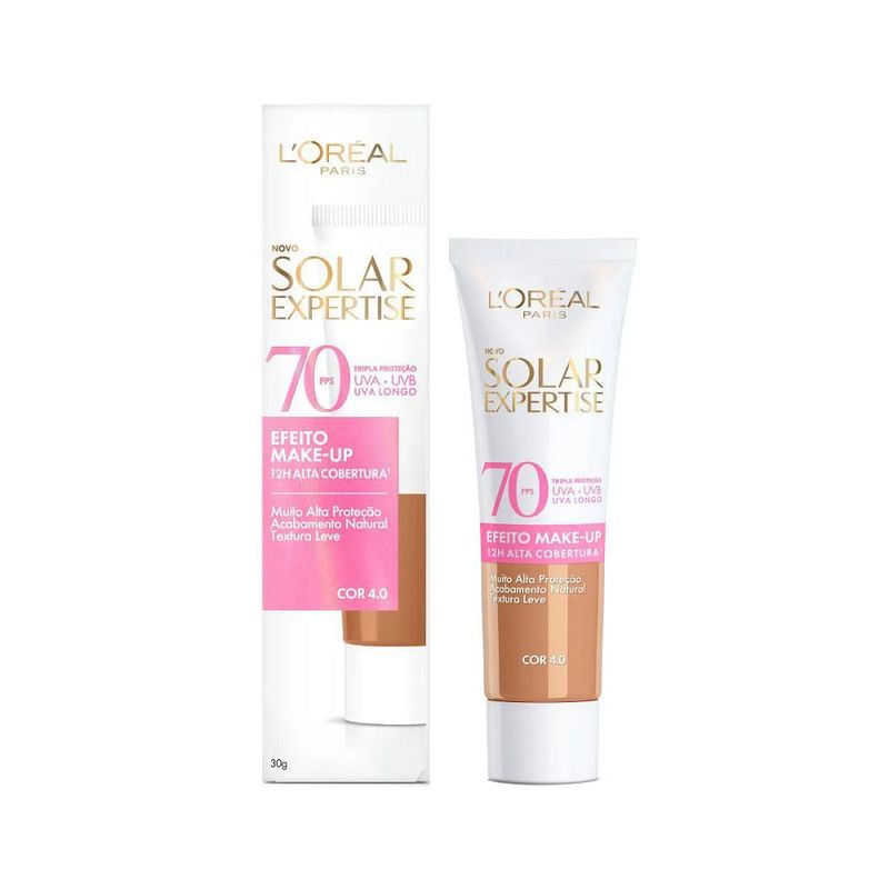 Protetor Facial Loreal Solar Expertise Efeito Make Up 4.0 Fps70 30g