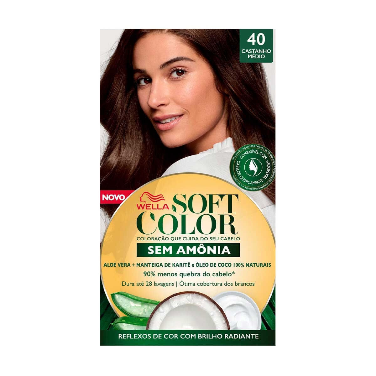 Tintura Creme Soft Color 40 Castanho Médio