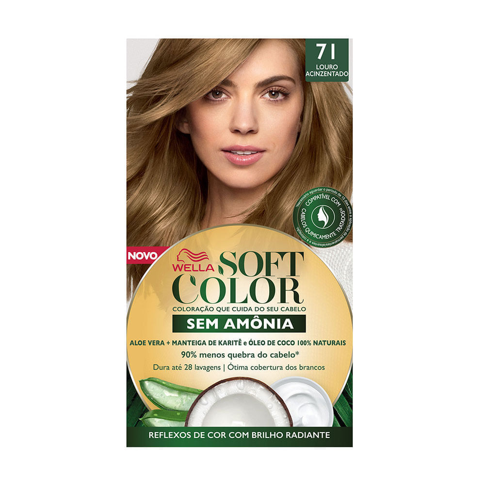 Tintura Creme Soft Color 71 Louro Acinzentado