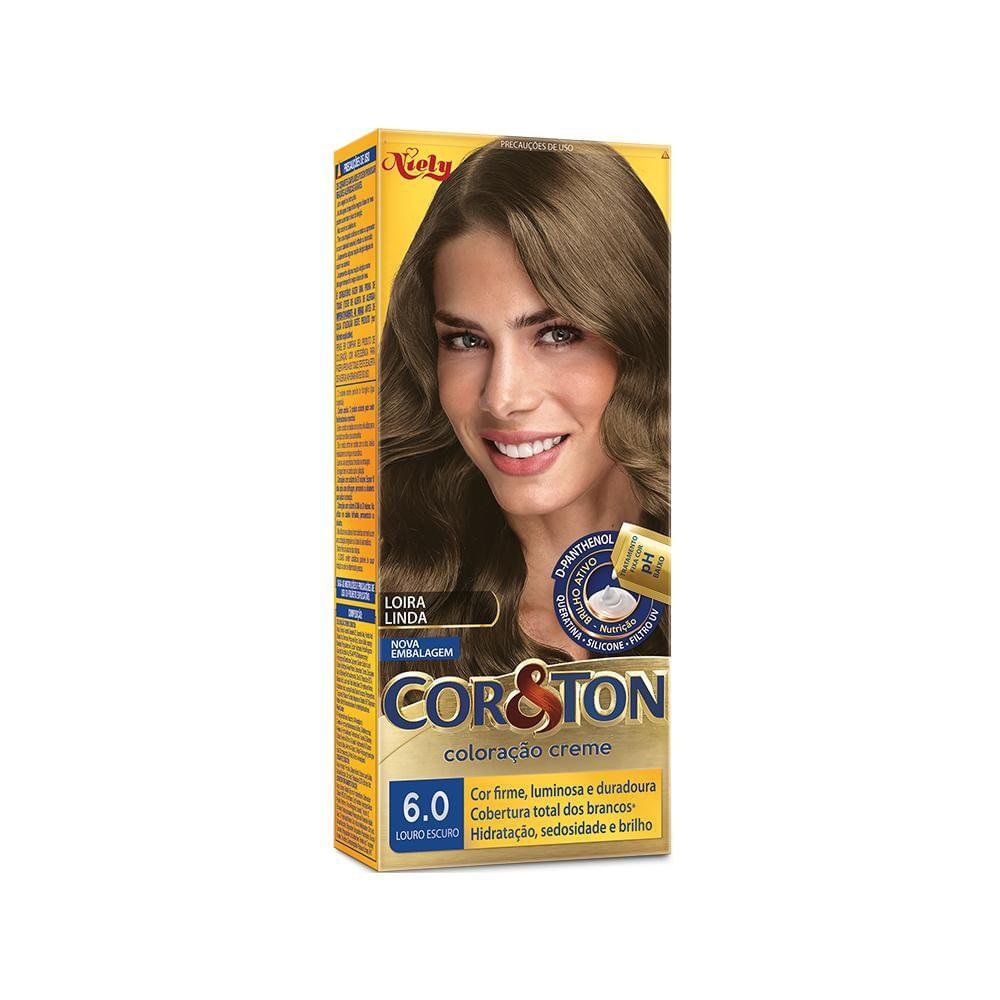 Tintura Creme Cor&Ton 6.0 Louro Escuro