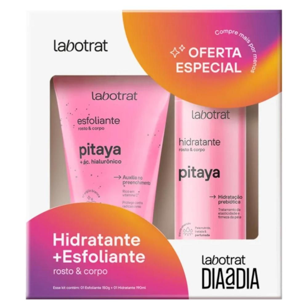 Kit Esfoliante Hidratante Facial Corporal Pitaya Labotrat - Época Cosméticos