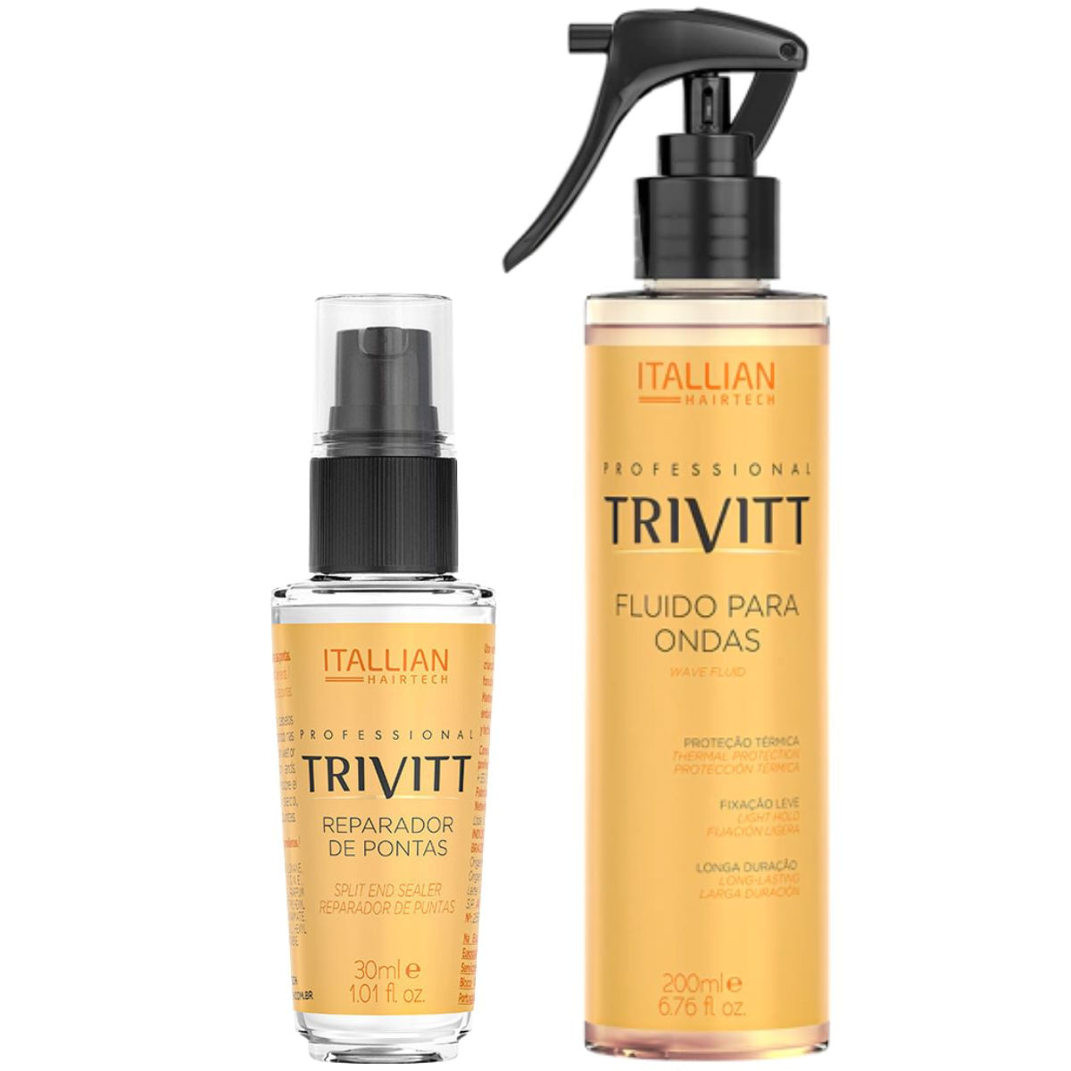 Kit Trivitt: Fluído para Escova Matizante 200ml, Hidratação Matizante 1kg e 2 unidades de Hidratação 1kg