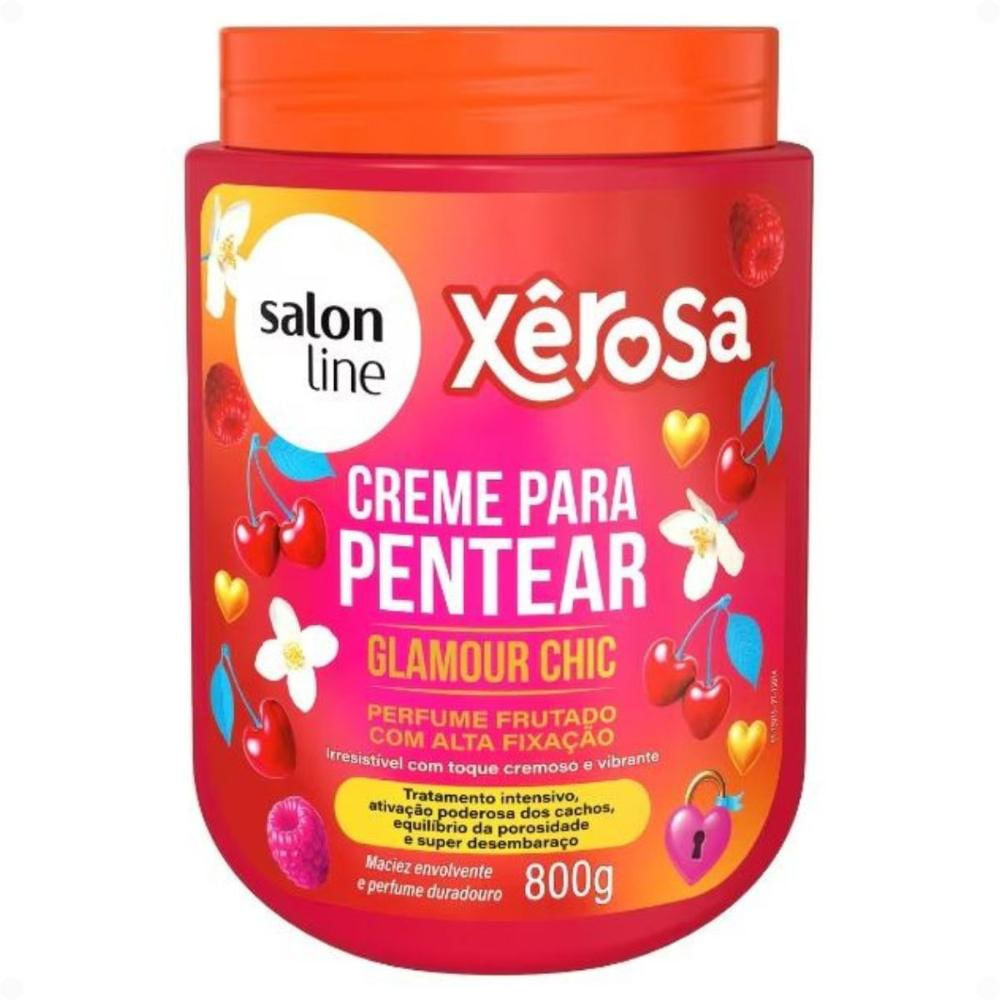 Creme Para Pentear Salon Line Xêrosa Glamour Chic 800g - Época