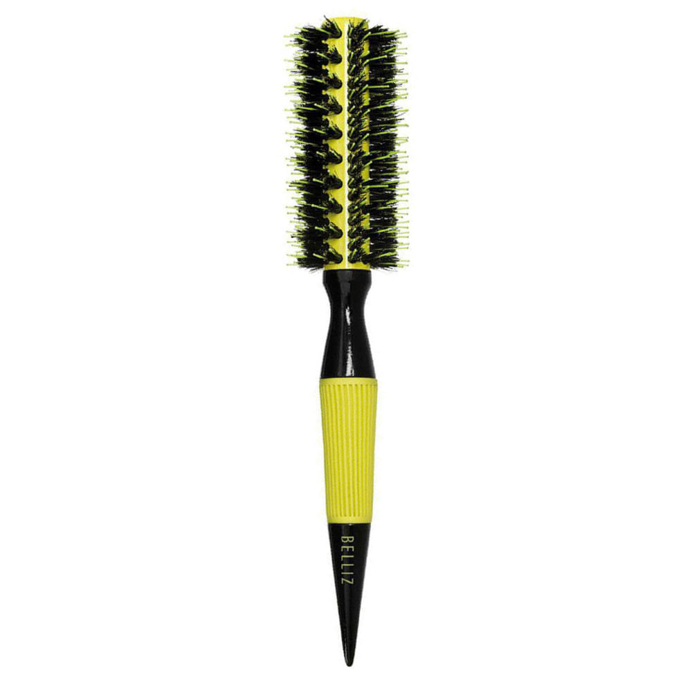 Escova Cabelo Belliz Premium Madeira Color Cerâmica 19