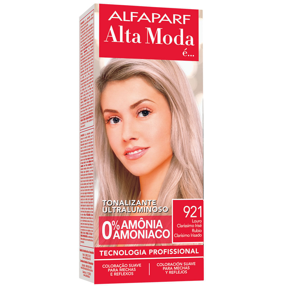 Tonalizante Alta Moda 9.21 Louro Claríssimo Cinza Irisé