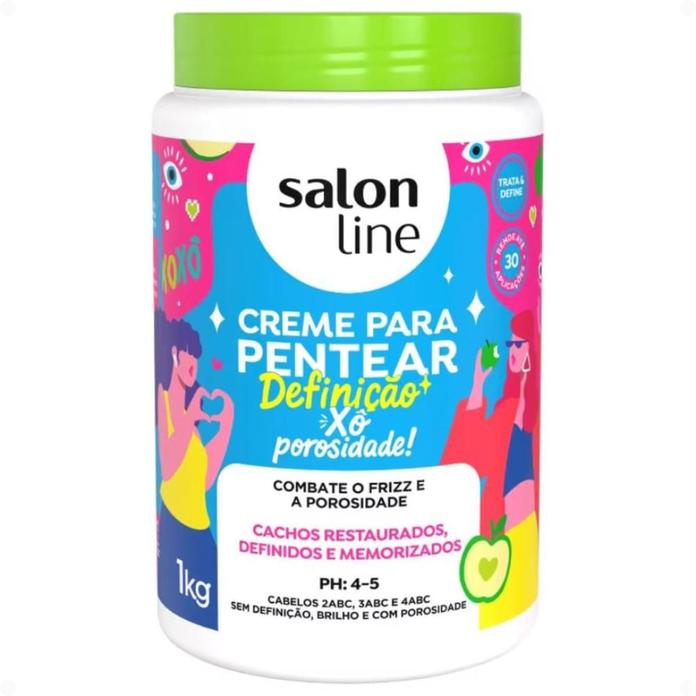Creme Para Pentear Salon Line Definição Xô Porosidade 1kg - Época