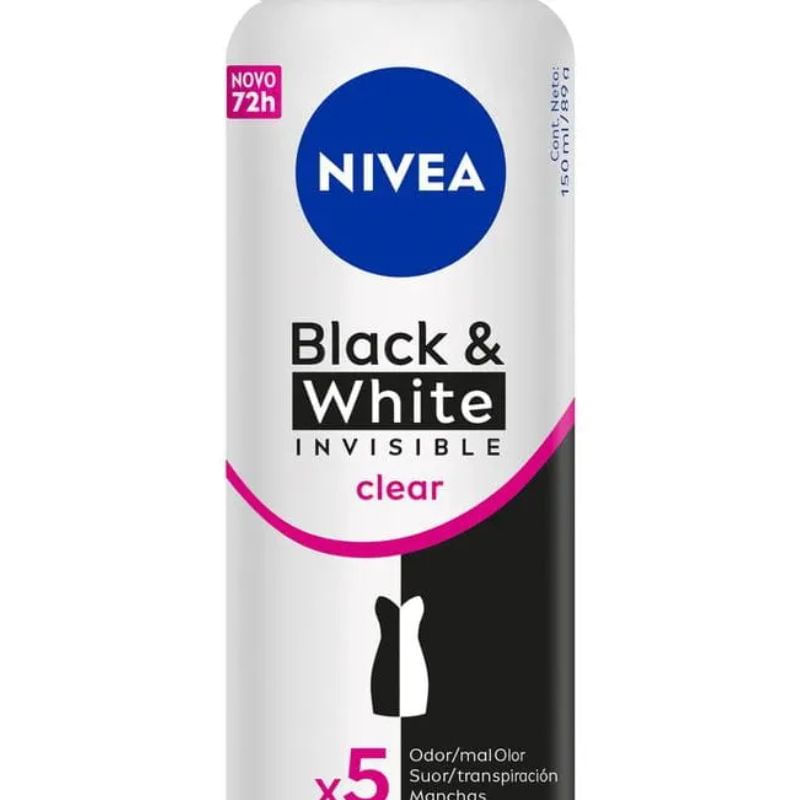 DESODORANTE ANTITRANSPIRANTE AEROSOL NIVEA BLACK&WHITE INVISIBLE