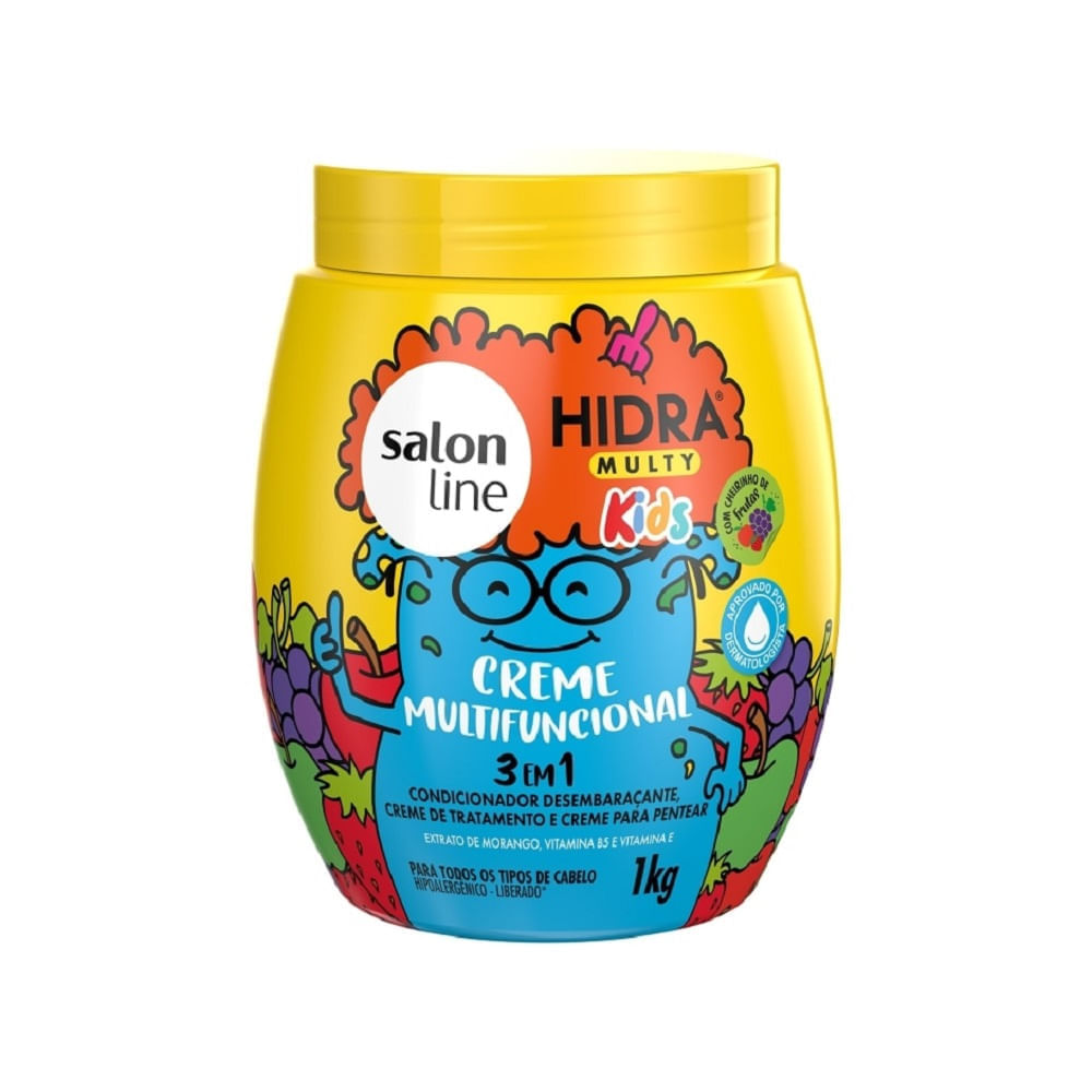 Creme Multifuncional Salon Line 3 em 1 Hidra Multy Kids 1kg