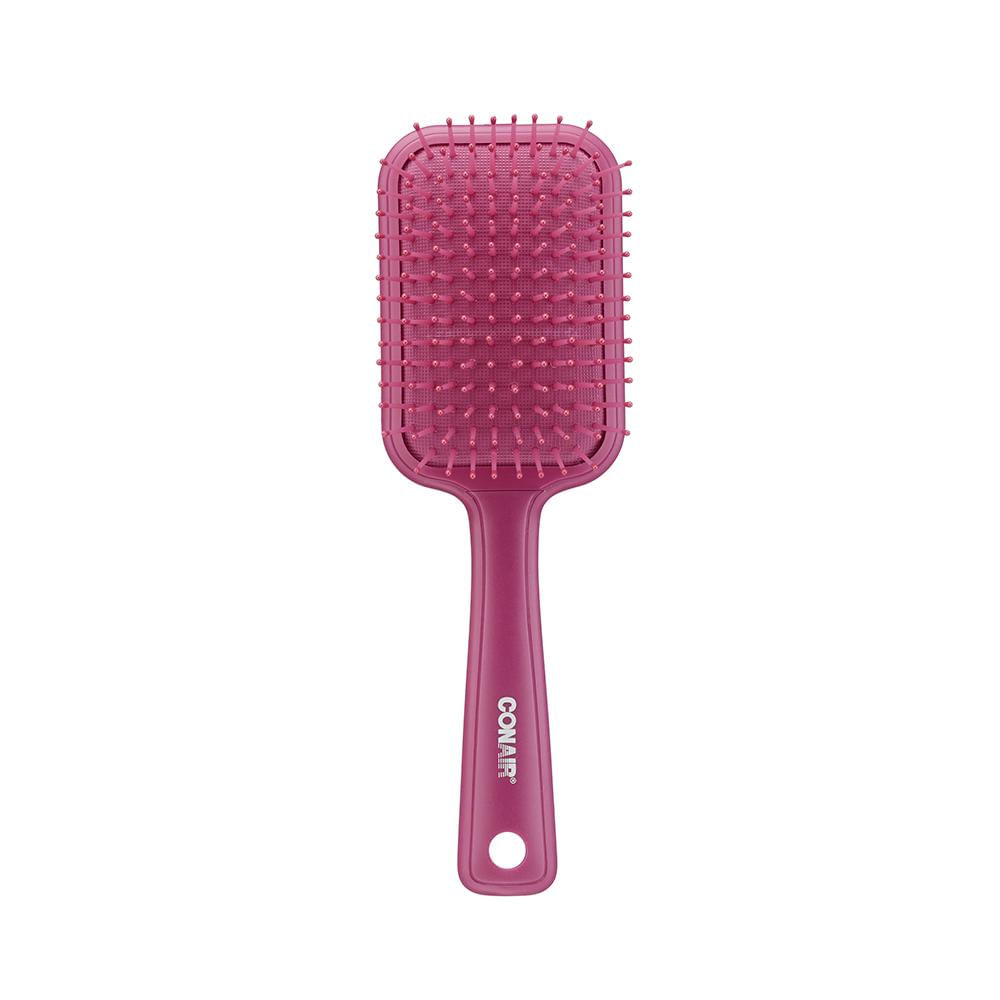 Conair Color Pops Pink Quadrada Escova de Cabelo Almofadada