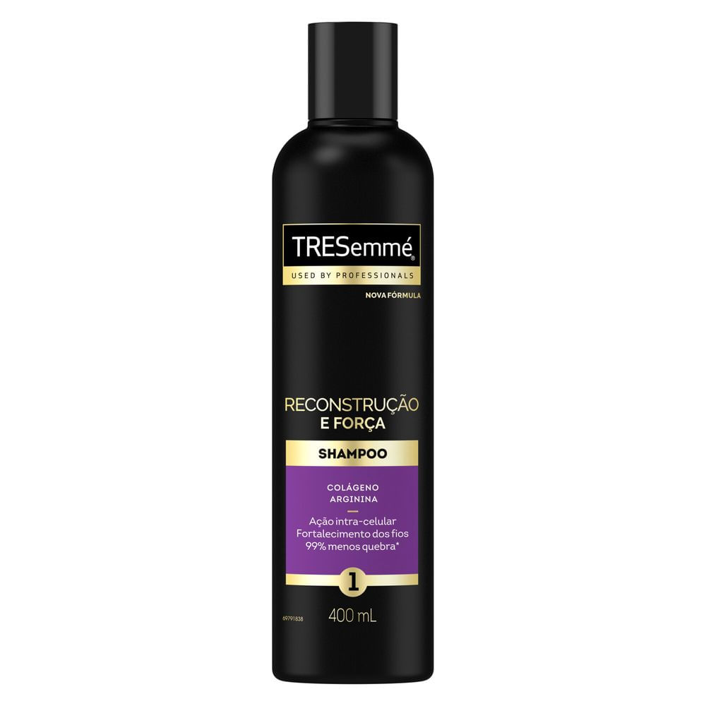 Shampoo TRESemmé Reconstrução e Força cabelos mais fortes e resistentes 400ml