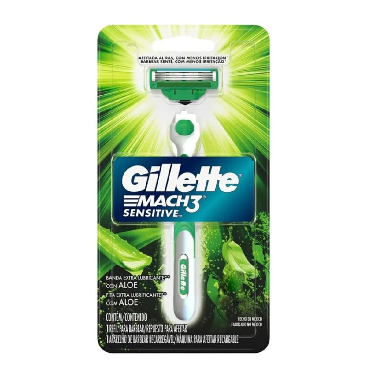 APARELHO DE BARBEAR GILLETTE MACH3 SENSITIVE COM 1 UNIDADE