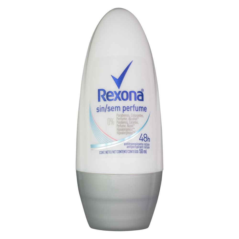 Desodorante Rexona Regular sem Perfume Rollon 50ml