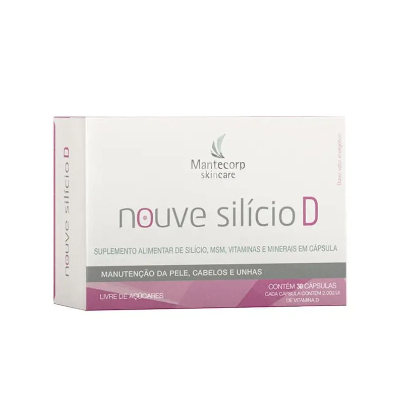 Suplemento Alimentar Nouve Silício D Cabelo Pele e Unha 30 Cápsulas