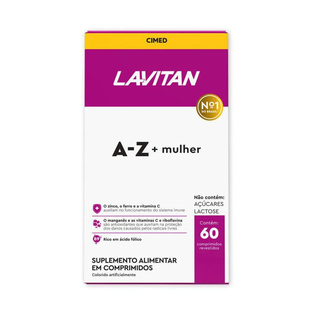 Polivitamínico Lavitan A-Z Mulher c/60 Comprimidos