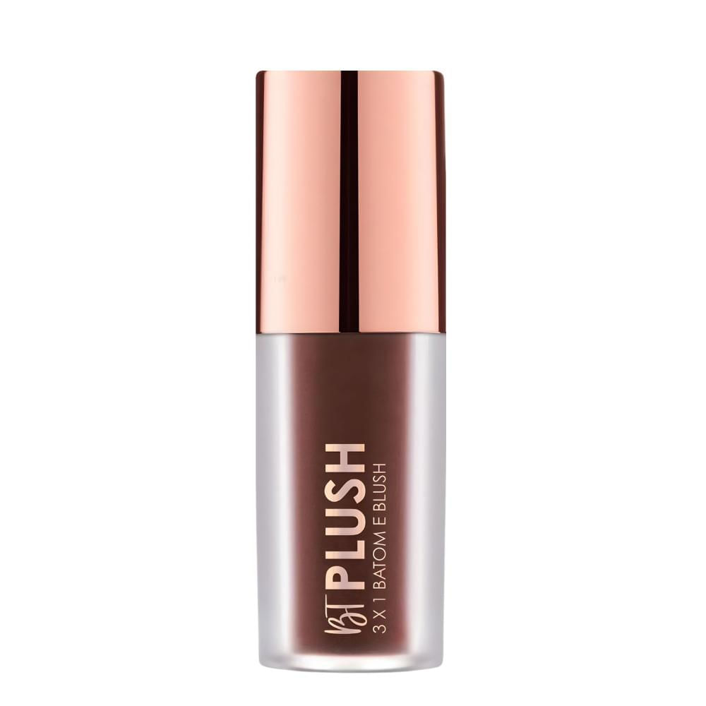 Batom, Blush e Sombra Bruna Tavares Bt Plush 3x1 Cocoa Bps10b