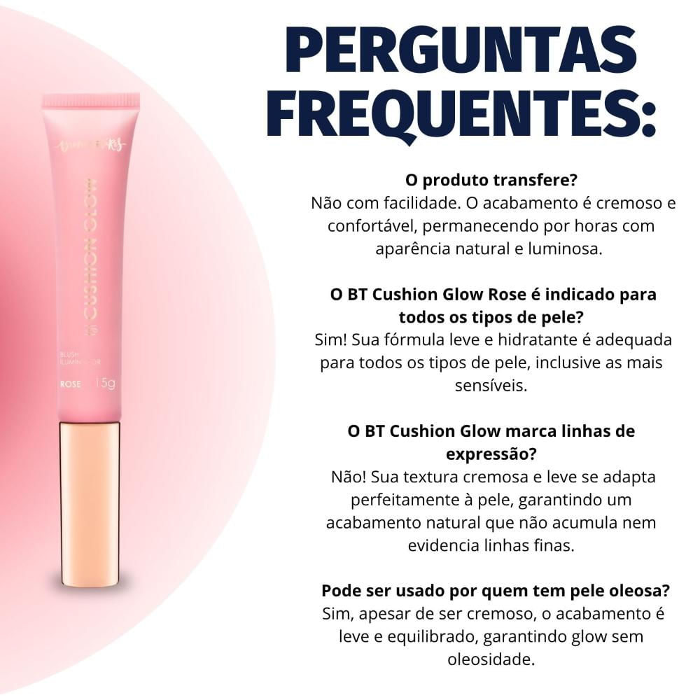 Blush Iluminador Bruna Tavares Bt Cushion Glow Rose 15g - Época