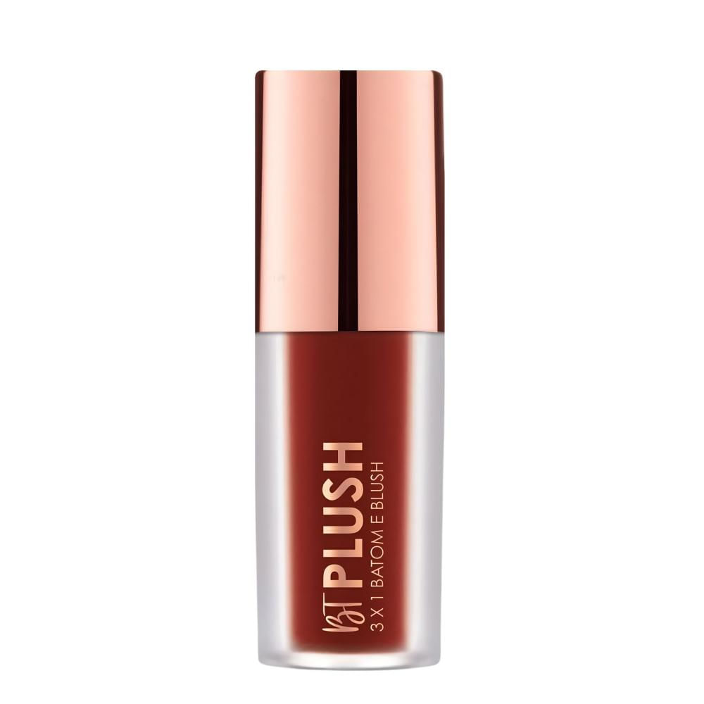 Batom, Blush e Sombra Bruna Tavares Bt Plush 3x1 Cinnamon Bps08b