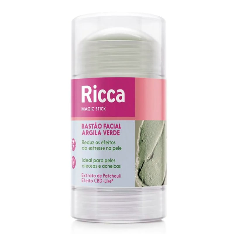 Ricca Bastão Facial - Argila Verde 30g