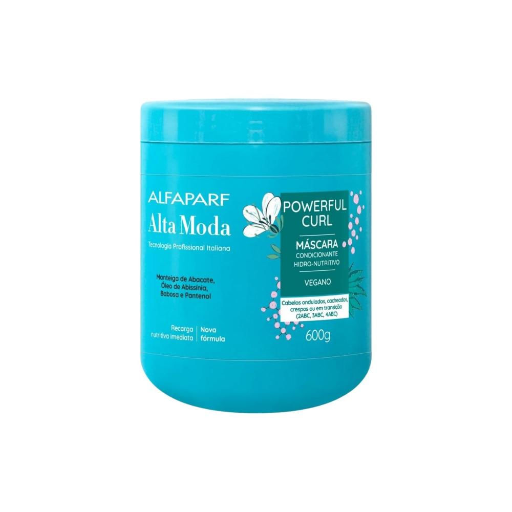 Alfaparf Alta Moda Powerful Curl Máscara Definição Hidratação 600 g