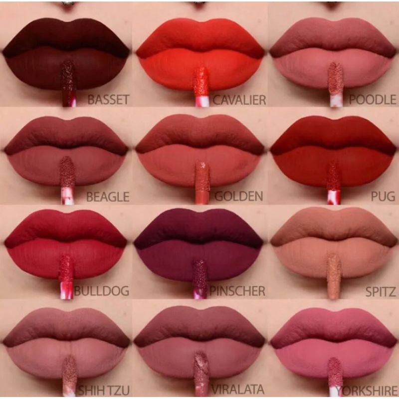 Batom Líquido Matte Dog Lovers - Cor 14 Pastor Alemão - Vizzela