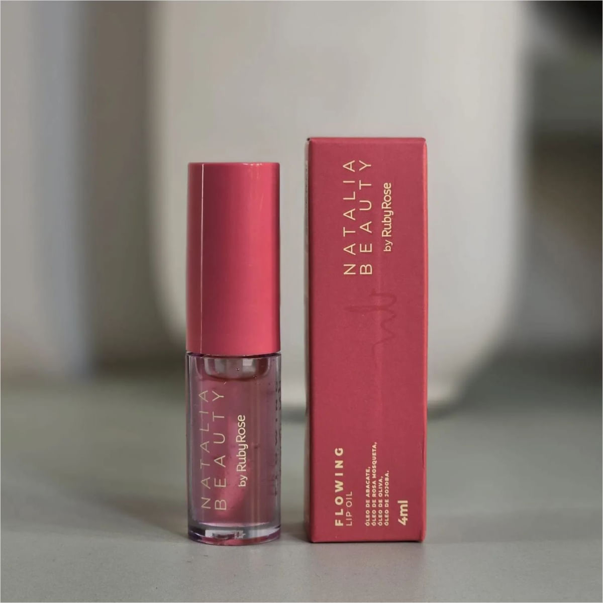 Ruby Rose Lip Oil Flowing By Natalia Beauty HBL6509 4ml - Época