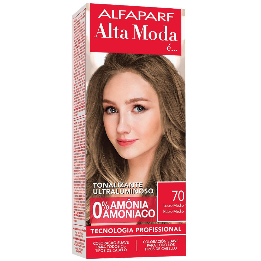 Tonalizante Alta Moda 7.0 Louro Médio