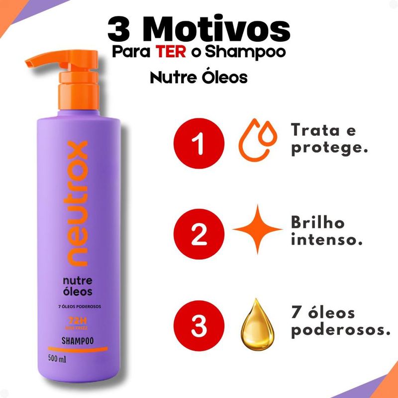 Shampoo Neutrox Nutre Óleos 500ml - Época Cosméticos