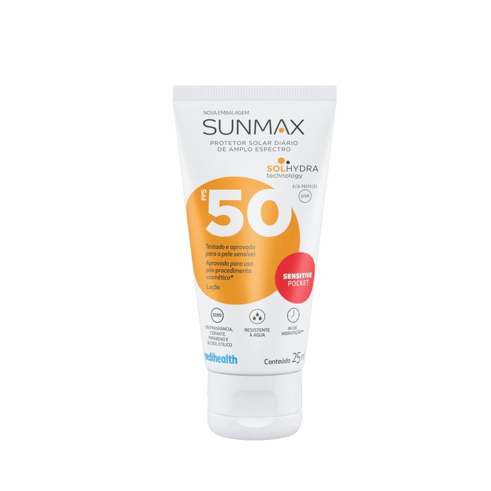 Protetor Solar Sunmax Sensitive Pocket Fps50 25ml