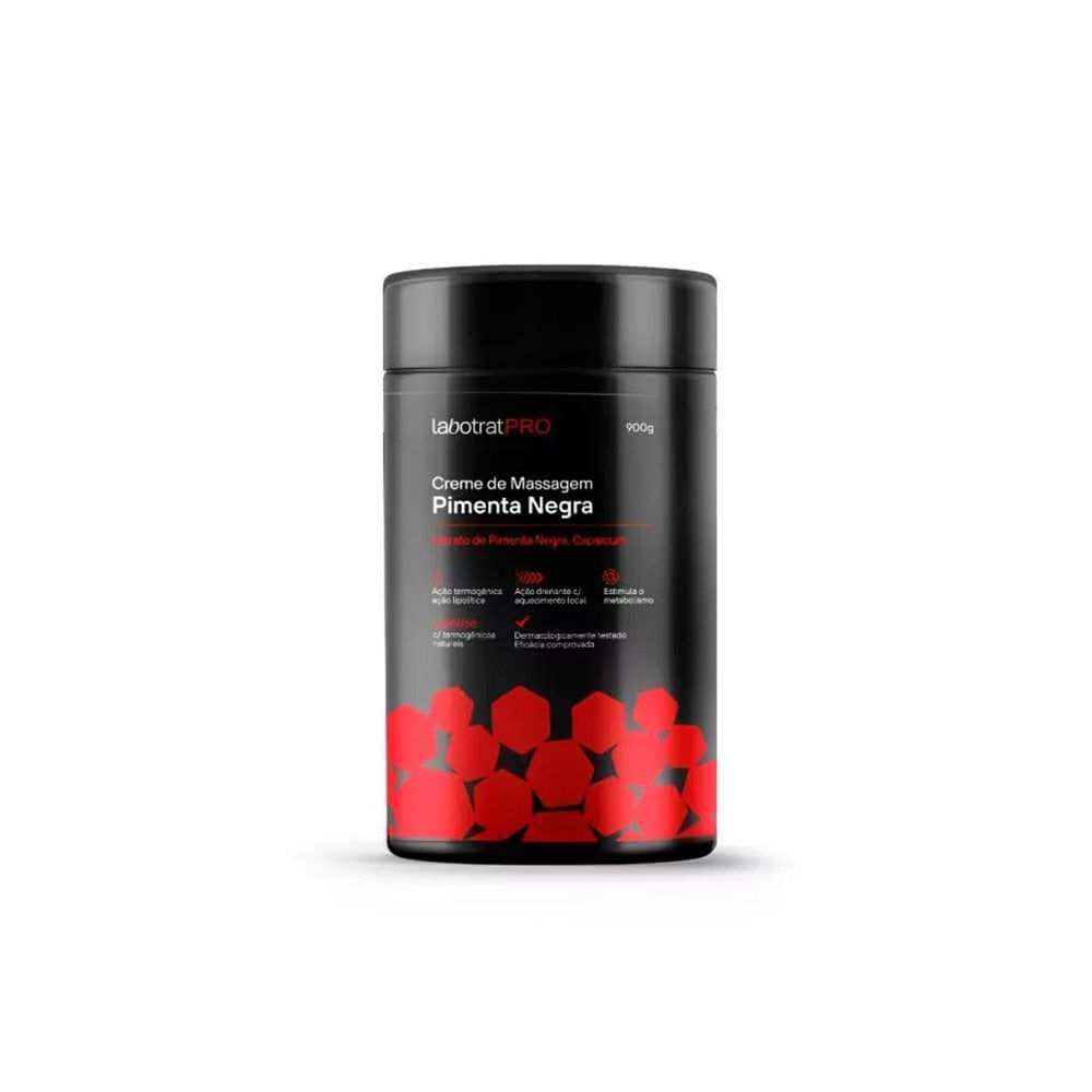 Creme de Massagem Labotrat PRO Pimenta Negra 900g