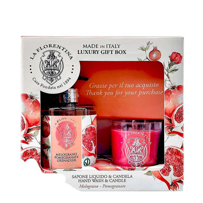 Kit La Florentina Bell Relax Pomegranate Sabonete Líquido 500ml +