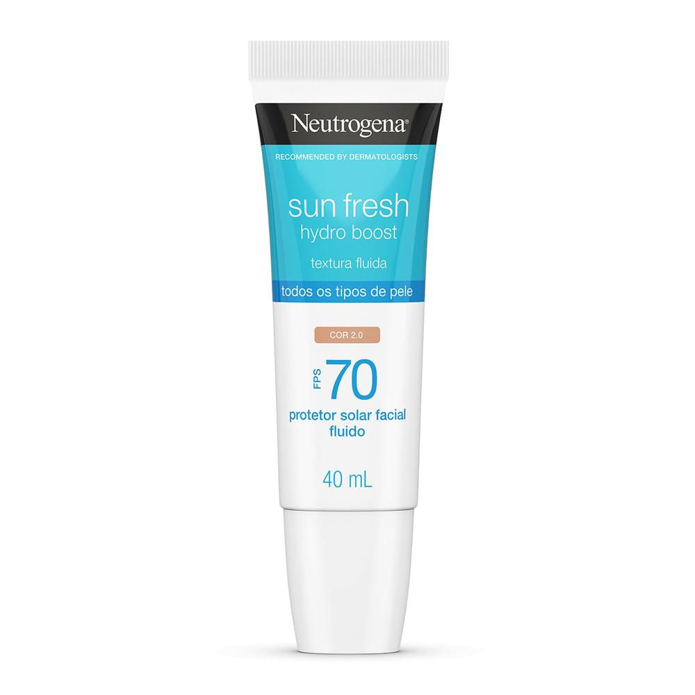 Protetor Solar Neutrogena Sun Fresh Hydro Boost Cor 2.0 FPS70 40ml