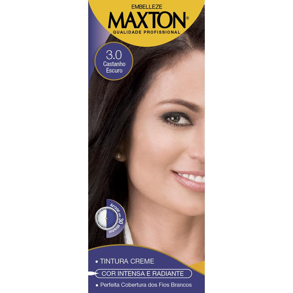 Tintura Maxton Kit Prático 3.0 Castanho Escuro Harmonia.