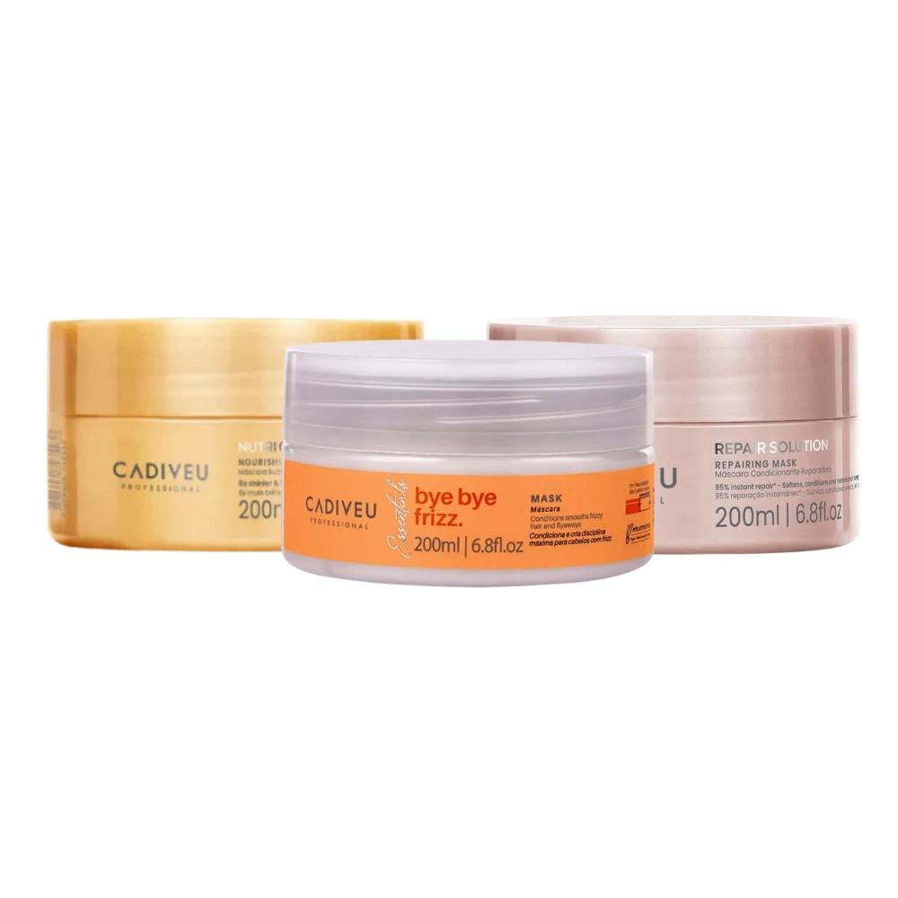 Cadiveu Cronograma Capilar Bye Bye Frizz Máscaras 200ml