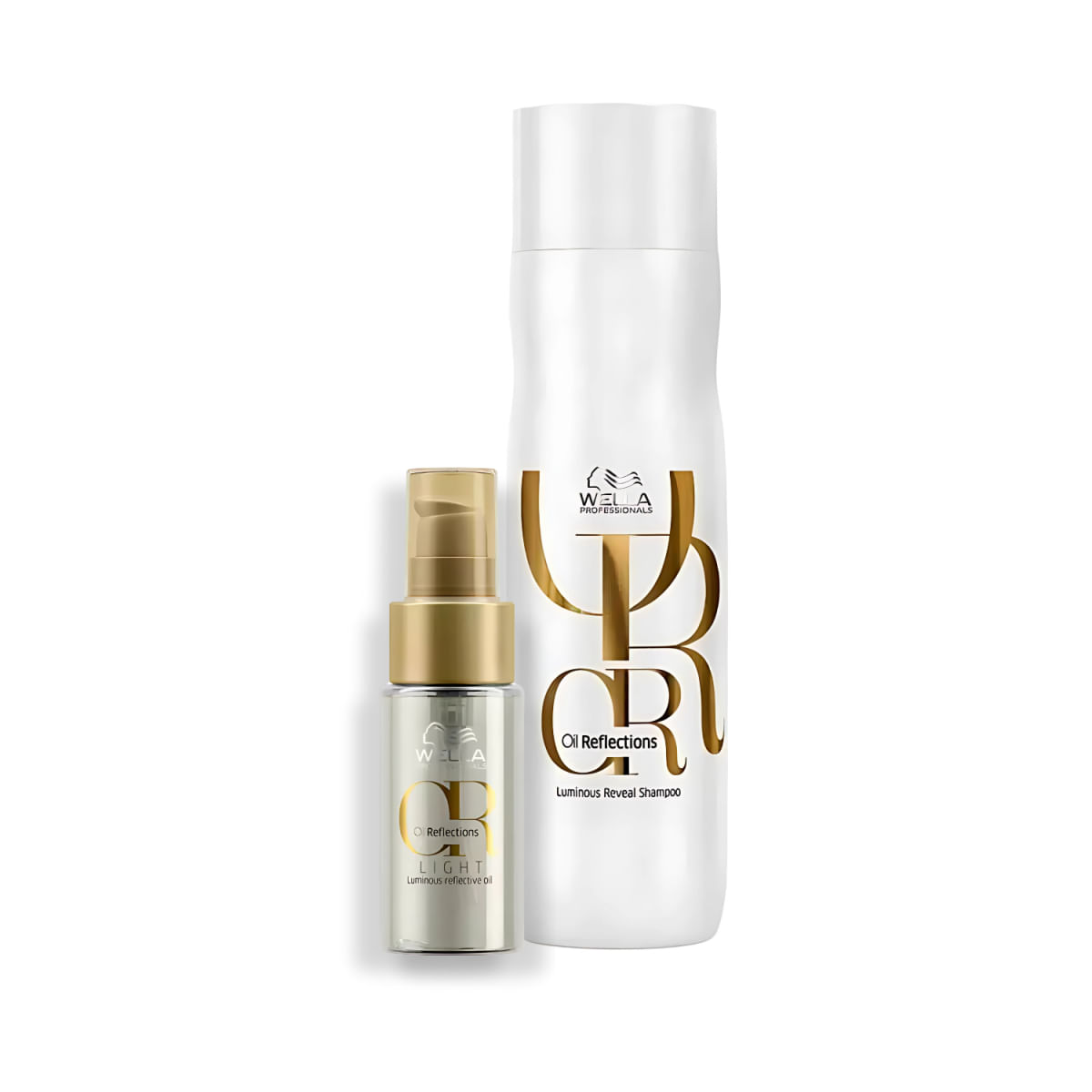 Kit Wella Professionals - Shampoo 250ml e Óleo Light 30ml Oil Reflections